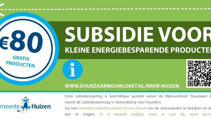 Voucher subsidie energiebesparende producten